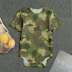 Classic Green Camouflage Print Men's Bodysuit