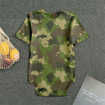 Classic Green Camouflage Print Men's Bodysuit