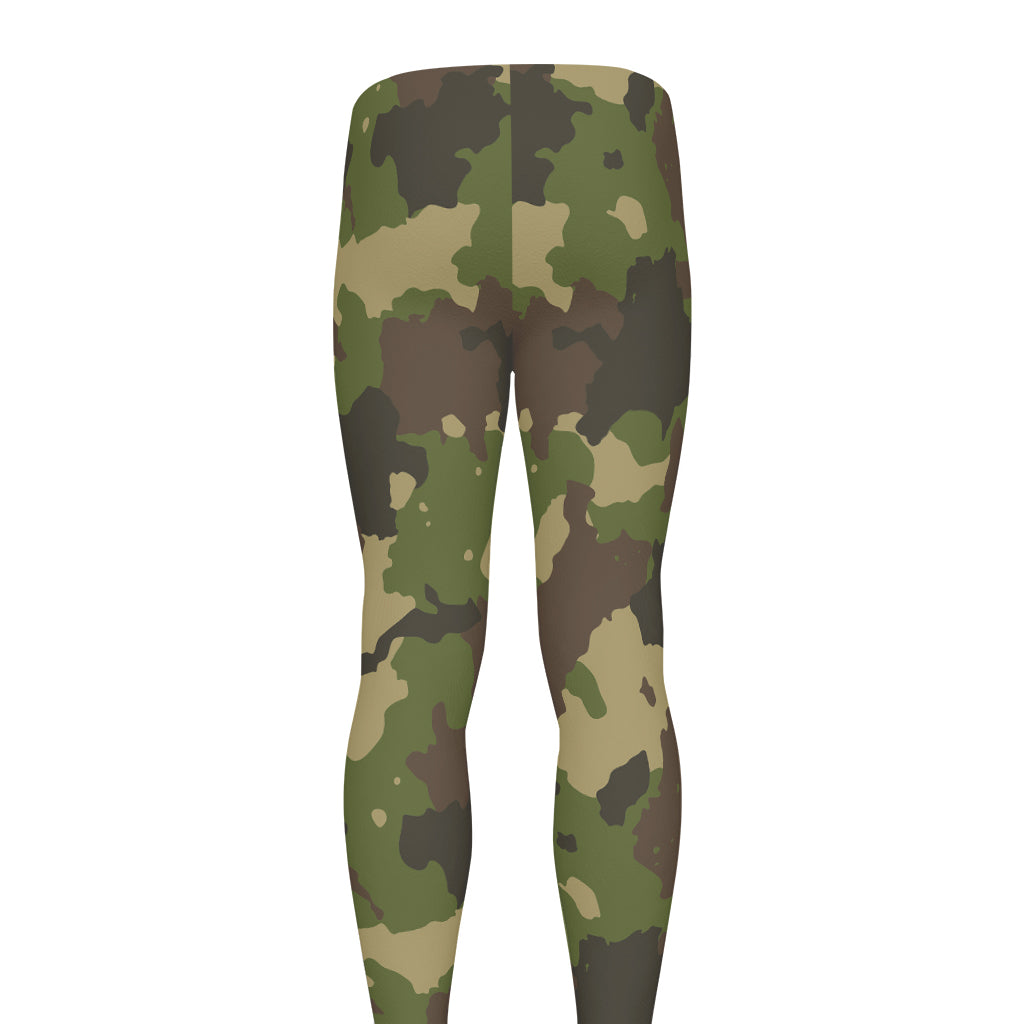 Classic Green Camouflage Print Men's leggings
