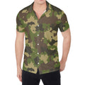 Classic Green Camouflage Print Men's Shirt