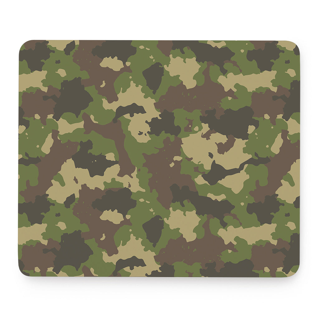 Classic Green Camouflage Print Mouse Pad