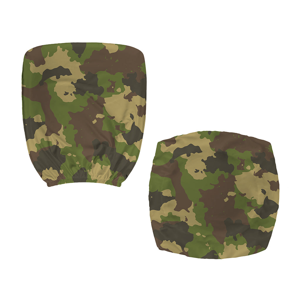 Classic Green Camouflage Print Office Chair Cover