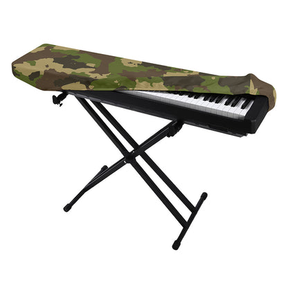 Classic Green Camouflage Print Piano Keyboard Cover