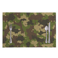 Classic Green Camouflage Print Placemat