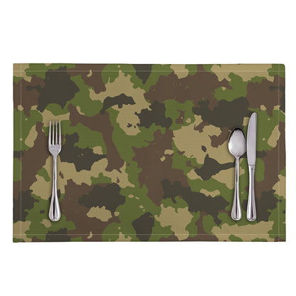 Classic Green Camouflage Print Placemat