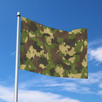 Classic Green Camouflage Print Polyester Flag