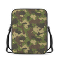 Classic Green Camouflage Print Rectangular Crossbody Bag