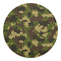 Classic Green Camouflage Print Round Blanket