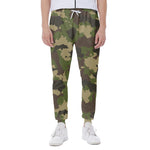 Classic Green Camouflage Print Scuba Joggers