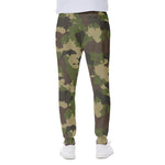 Classic Green Camouflage Print Scuba Joggers