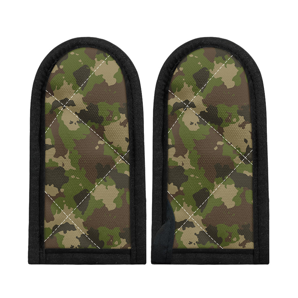 Classic Green Camouflage Print Skillet Handle Cover