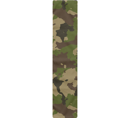 Classic Green Camouflage Print Table Runner