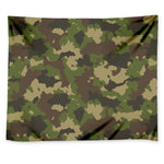 Classic Green Camouflage Print Tapestry