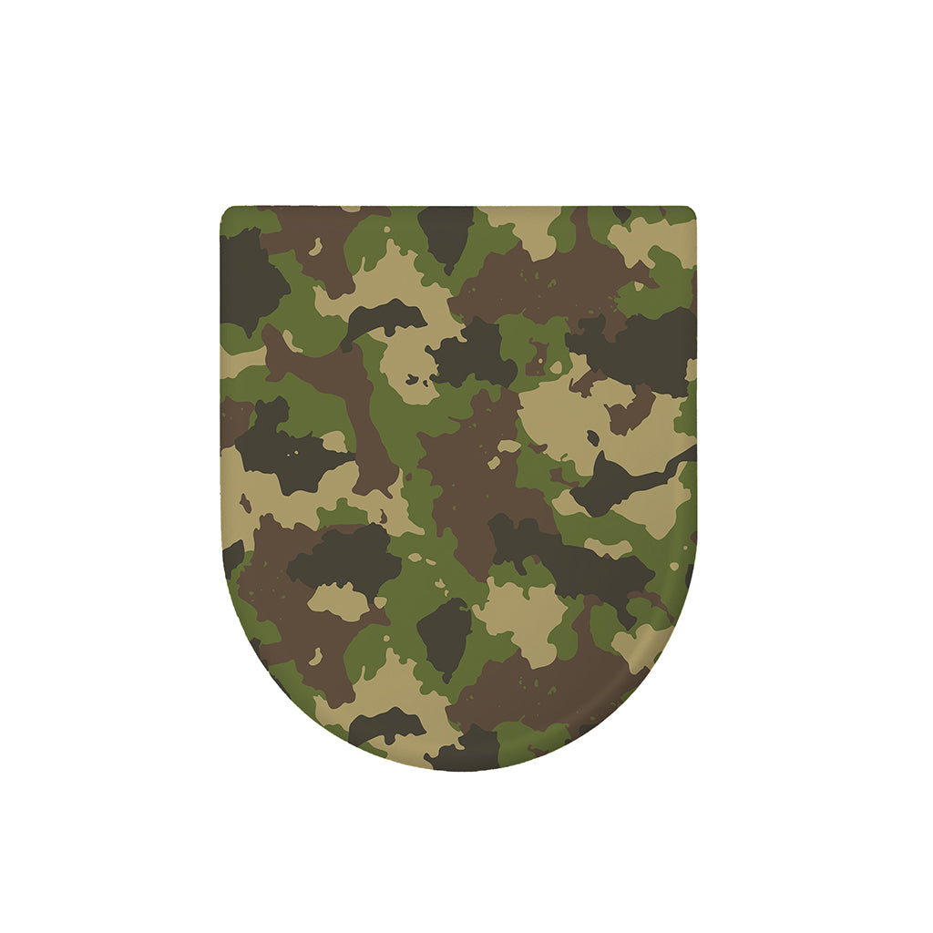 Classic Green Camouflage Print Toilet Lid Cover
