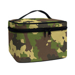 Classic Green Camouflage Print Travel Makeup Bag
