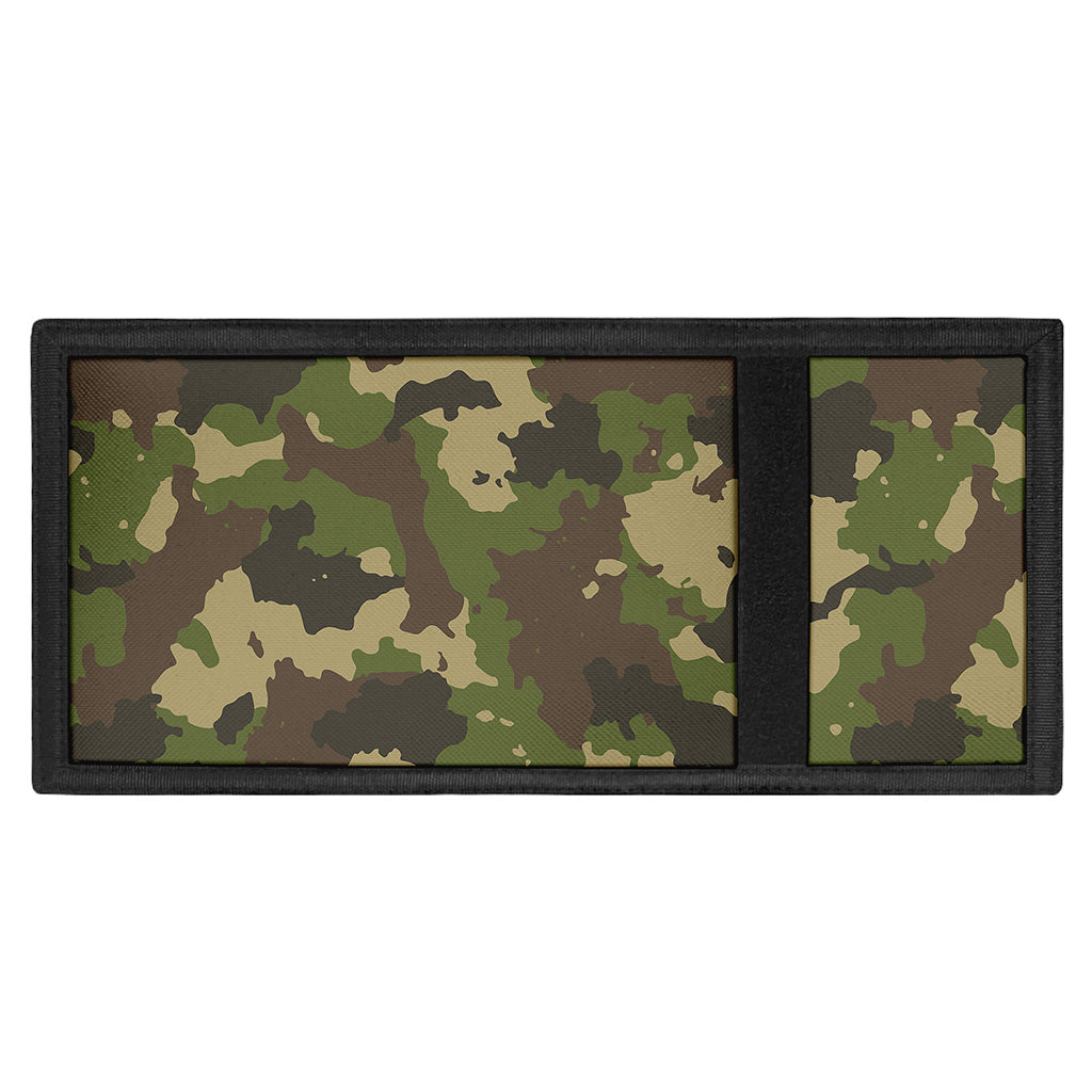 Classic Green Camouflage Print Trifold Wallet