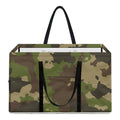 Classic Green Camouflage Print Utility Tote Bag