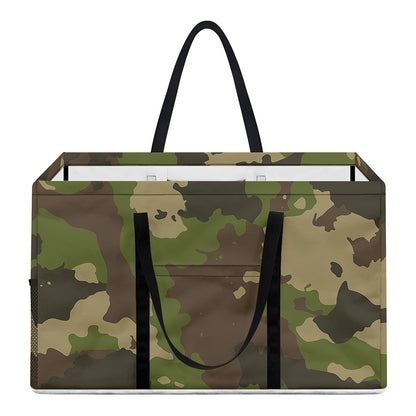 Classic Green Camouflage Print Utility Tote Bag