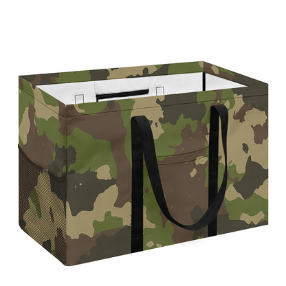 Classic Green Camouflage Print Utility Tote Bag