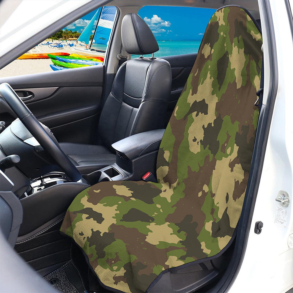 Classic Green Camouflage Print Waterproof Car Seat Cover