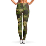 Classic Green Camouflage Print Women's Leggings