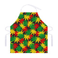 Classic Hemp Leaves Reggae Pattern Print Adjustable Apron