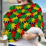 Classic Hemp Leaves Reggae Pattern Print Baby Seat Cover
