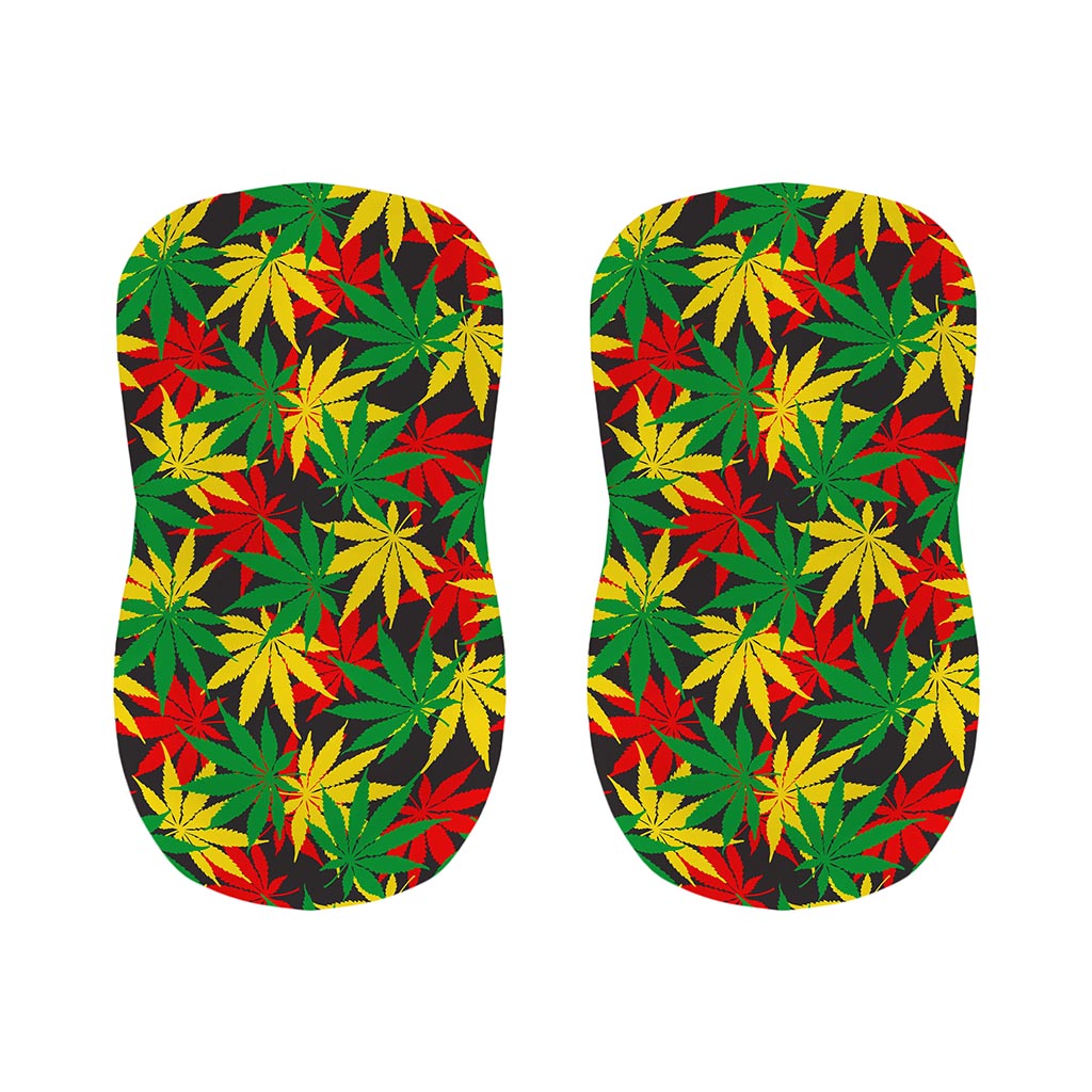 Classic Hemp Leaves Reggae Pattern Print Bar Stool Covers