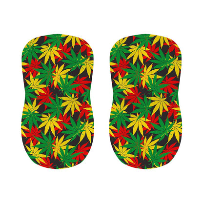 Classic Hemp Leaves Reggae Pattern Print Bar Stool Covers