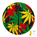 Classic Hemp Leaves Reggae Pattern Print Basketball
