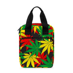 Classic Hemp Leaves Reggae Pattern Print Bible Tote Bag
