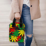 Classic Hemp Leaves Reggae Pattern Print Bible Tote Bag