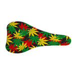 Classic Hemp Leaves Reggae Pattern Print Bicycle Seat Cover