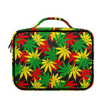 Classic Hemp Leaves Reggae Pattern Print Briefcase Bible Bag