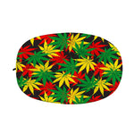 Classic Hemp Leaves Reggae Pattern Print Car Side Mirror Covers