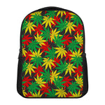 Classic Hemp Leaves Reggae Pattern Print Casual Backpack