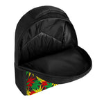 Classic Hemp Leaves Reggae Pattern Print Casual Backpack