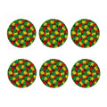 Classic Hemp Leaves Reggae Pattern Print Coaster Set