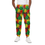 Classic Hemp Leaves Reggae Pattern Print Cotton Pants