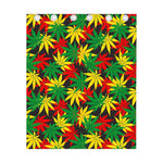 Classic Hemp Leaves Reggae Pattern Print Curtain
