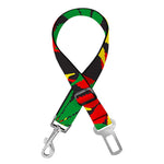 Classic Hemp Leaves Reggae Pattern Print Dog Seat Belt