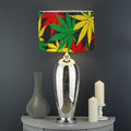 Classic Hemp Leaves Reggae Pattern Print Drum Lamp Shade