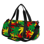 Classic Hemp Leaves Reggae Pattern Print Gym Bag
