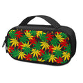 Classic Hemp Leaves Reggae Pattern Print Portable Cooler Travel Case