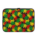 Classic Hemp Leaves Reggae Pattern Print Laptop Sleeve