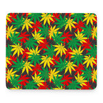 Classic Hemp Leaves Reggae Pattern Print Mouse Pad