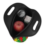 Classic Hemp Leaves Reggae Pattern Print Neoprene Lunch Bag