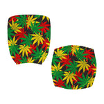Classic Hemp Leaves Reggae Pattern Print Office Chair Cover
