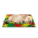 Classic Hemp Leaves Reggae Pattern Print Pet Cooling Mat Cover