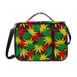 Classic Hemp Leaves Reggae Pattern Print Shoulder Strap Bible Bag
